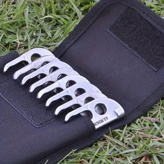 8pcs 420 Stainless Steel High Strength Ground Nails for Outdoor Camping Tent