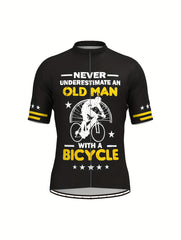 Men's Pattern Cycling Jersey Moisture Wicking Short Sleeve Shirt