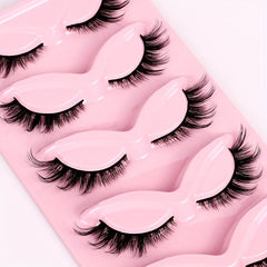 5 Pairs Fox Eye False Eyelashes Curling Thick Natural Charming Eye Makeup