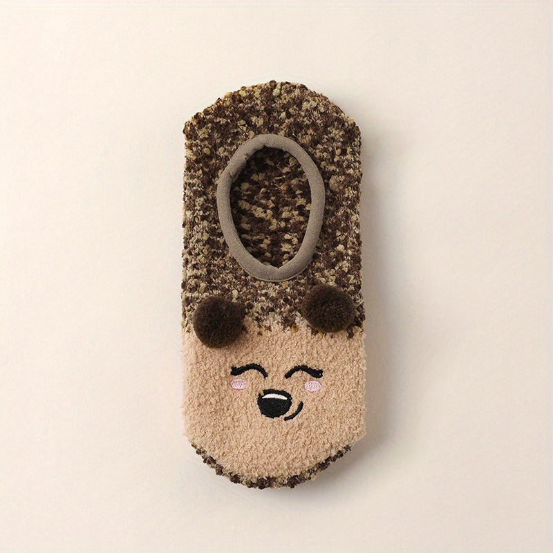 Women's Fuzzy Christmas Slipper Socks