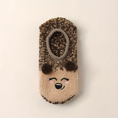 Women's Fuzzy Christmas Slipper Socks