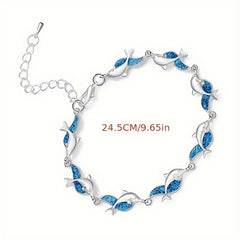 Dolphin Bracelet Retro Party Jewelry Christmas Holiday Birthday Gift