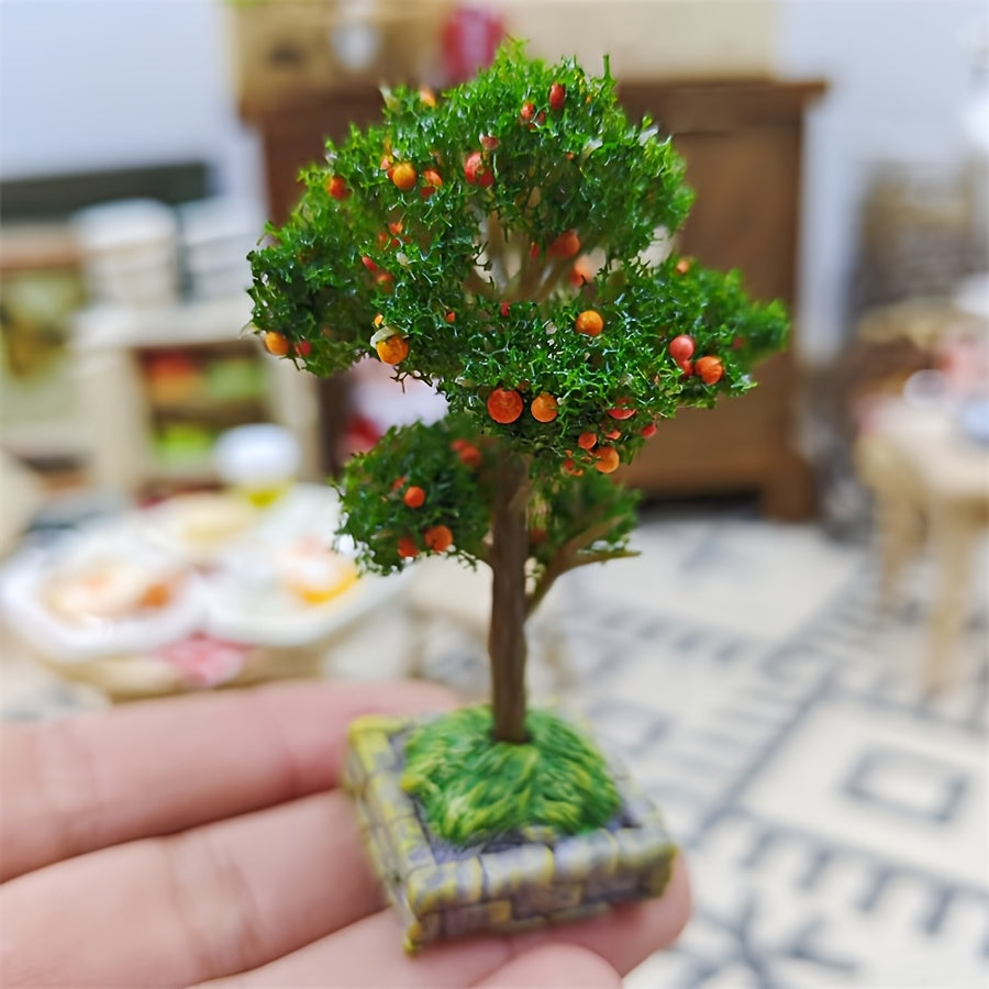 Miniature Dollhouse Garden Flower Trees Landscape Set