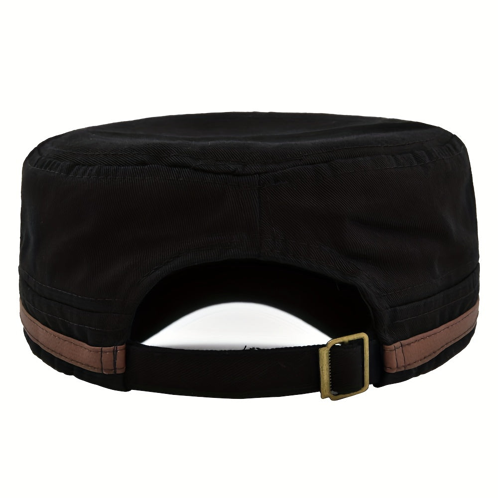 Cotton Sun Protection Flat Top Military Hat