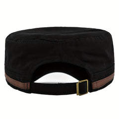 Cotton Sun Protection Flat Top Military Hat