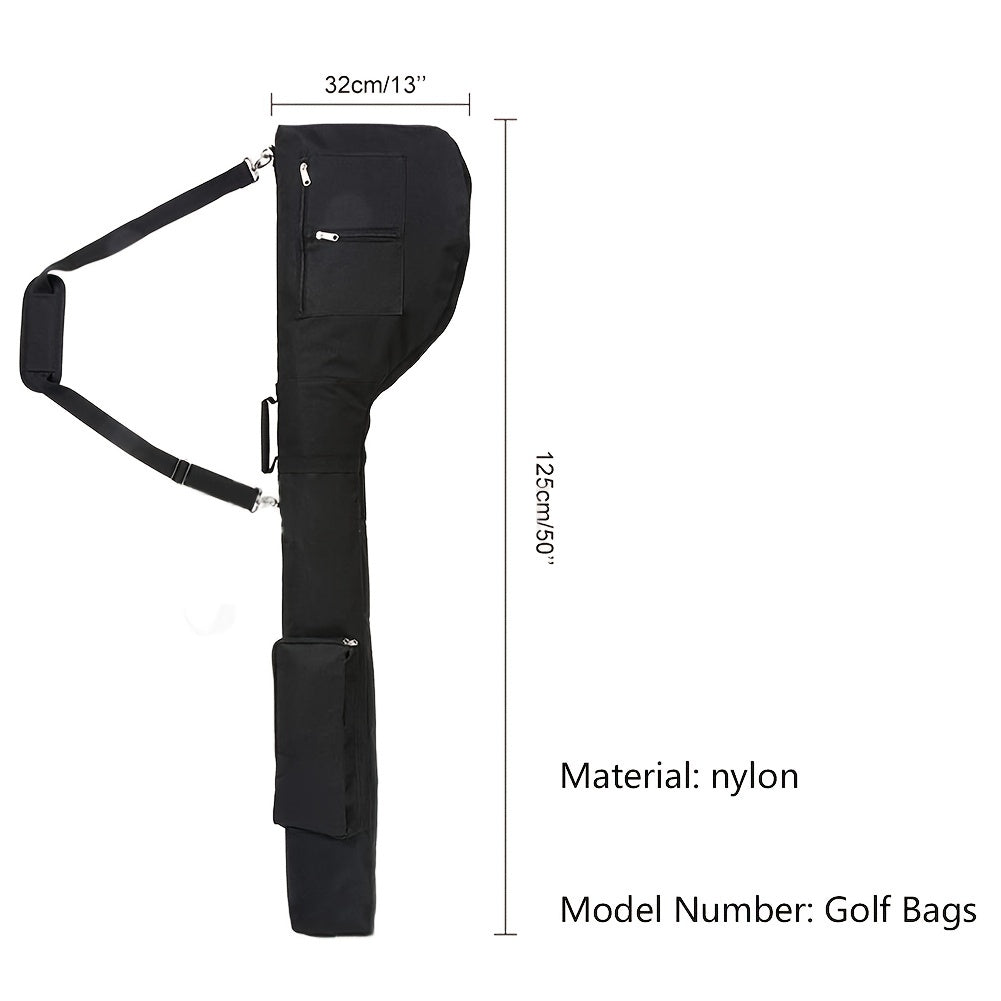 Large Capacity Portable Nylon Golf Storage Bag with Zipper