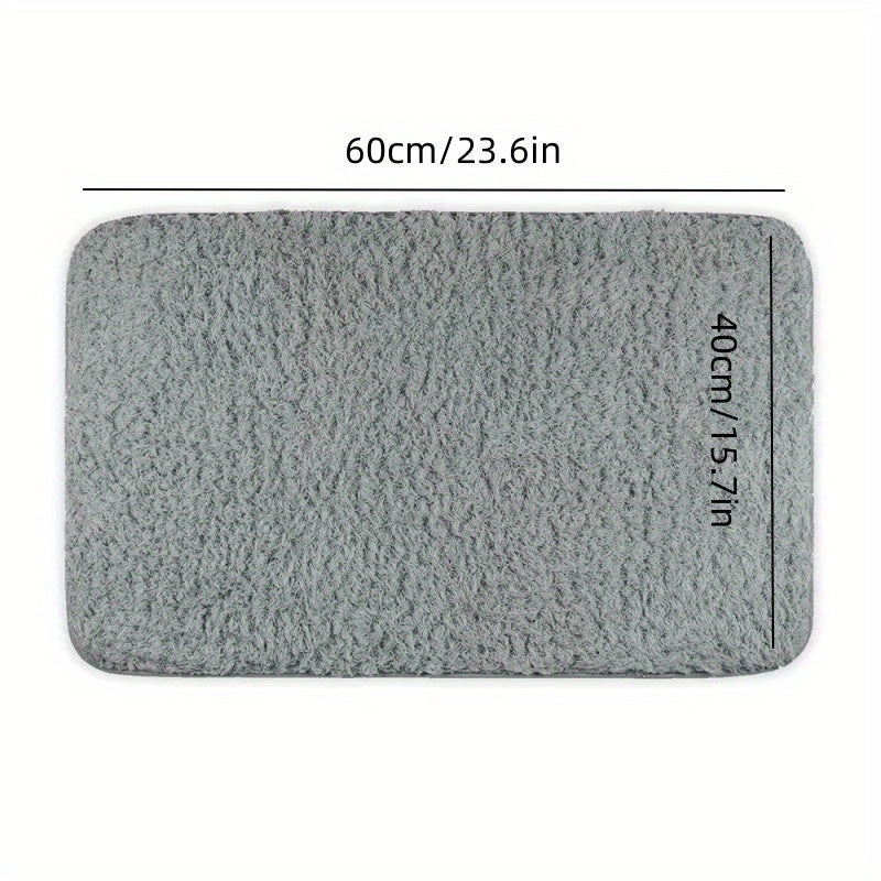 Plush Thickened Bathroom Rug Non-slip Soft Mat