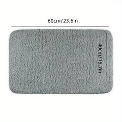 Plush Thickened Bathroom Rug Non-slip Soft Mat