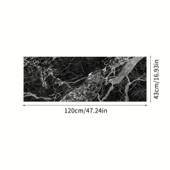 Marble Style Kitchen Rugs - Stain Resistant & Waterproof Mats