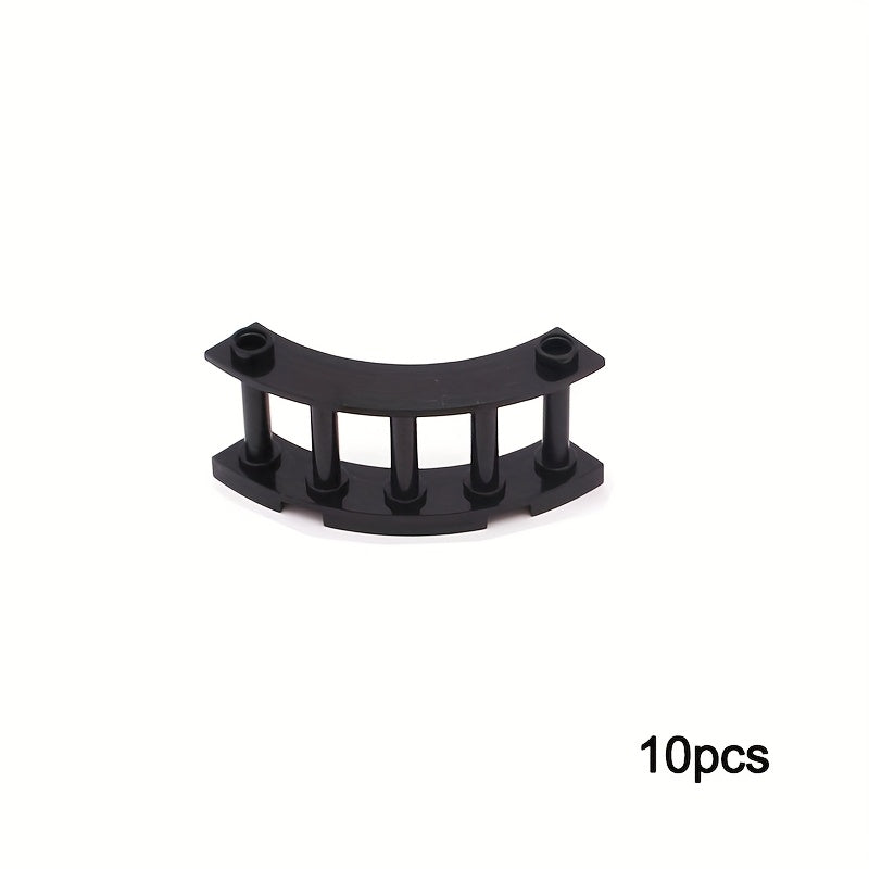 10pcs Building Blocks + Corner Posts 1x4x2 Fence 4x4x2 - Compatible with Archite