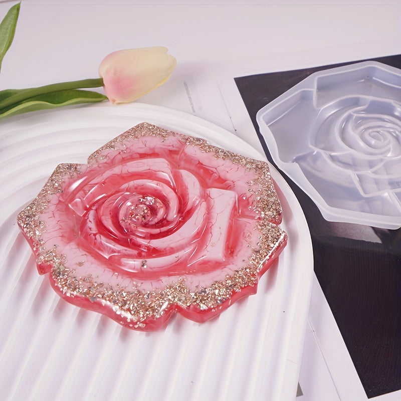 Silicone Flower Coaster Resin Molds for DIY Epoxy Casting Cup Mat Home Decor