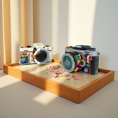 Retro Camera Assembly Kit Durable ABS Material Creative Gift for Adults