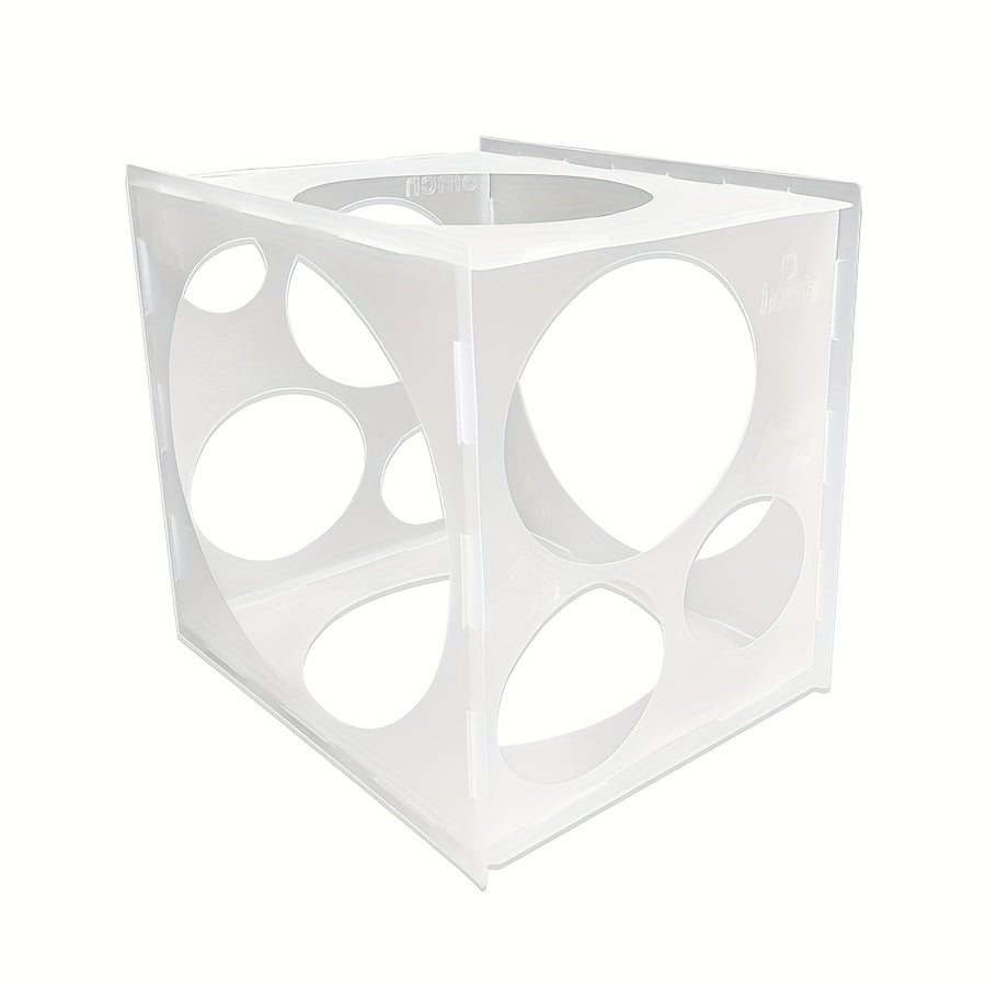 Collapsible Plastic Balloon Sizer Box Cube - Balloon Size Measurement Tool