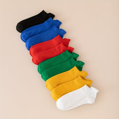 10 Pairs Lightweight Low Cut Ankle Socks Women's Stockings