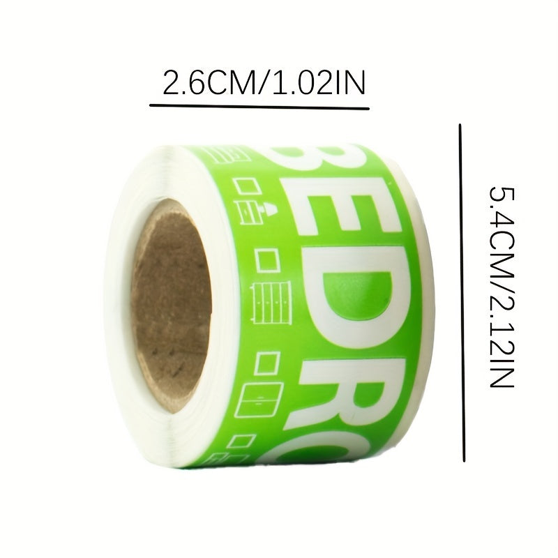 250 Home Moving Labels 1 Bedroom House 5 Coded Rolls Fragile Label