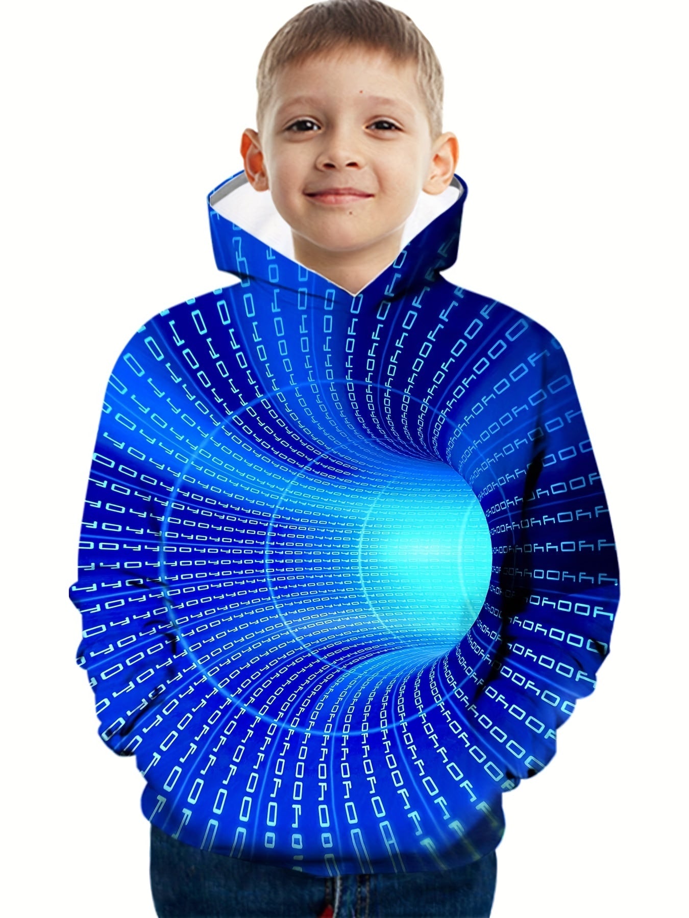 3D Print Kid's Hoodie Long Sleeve Top for Fall