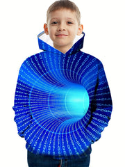3D Print Kid's Hoodie Long Sleeve Top for Fall
