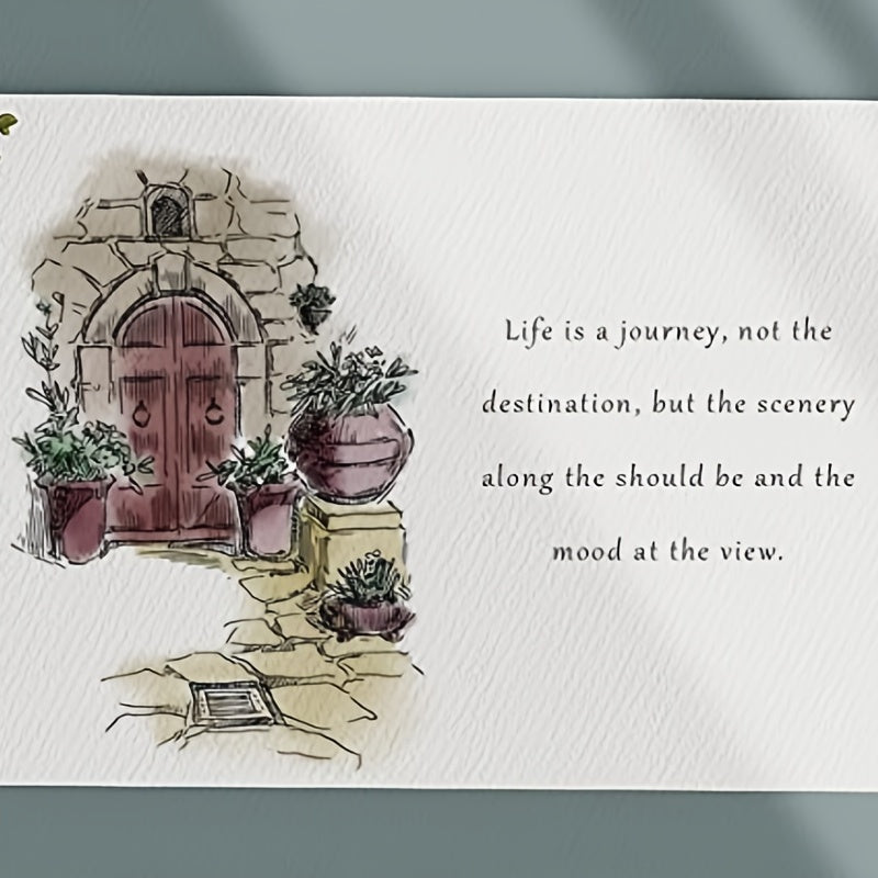 Garden Door Clear Stamps Set for Crafts - Perfect for Card Making & Scrapbooking