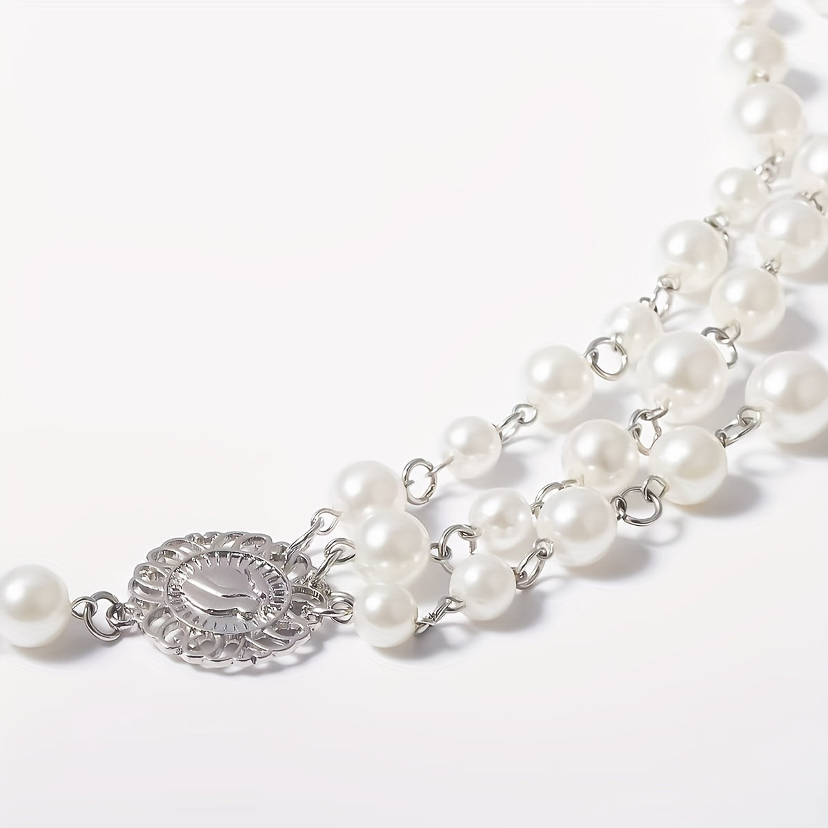 Vintage Faux Pearl Waist Chain with Tassel