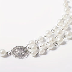 Vintage Faux Pearl Waist Chain with Tassel