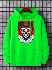 Men's Scary Clown Graphic Hoodie Hooded Sweatshirt