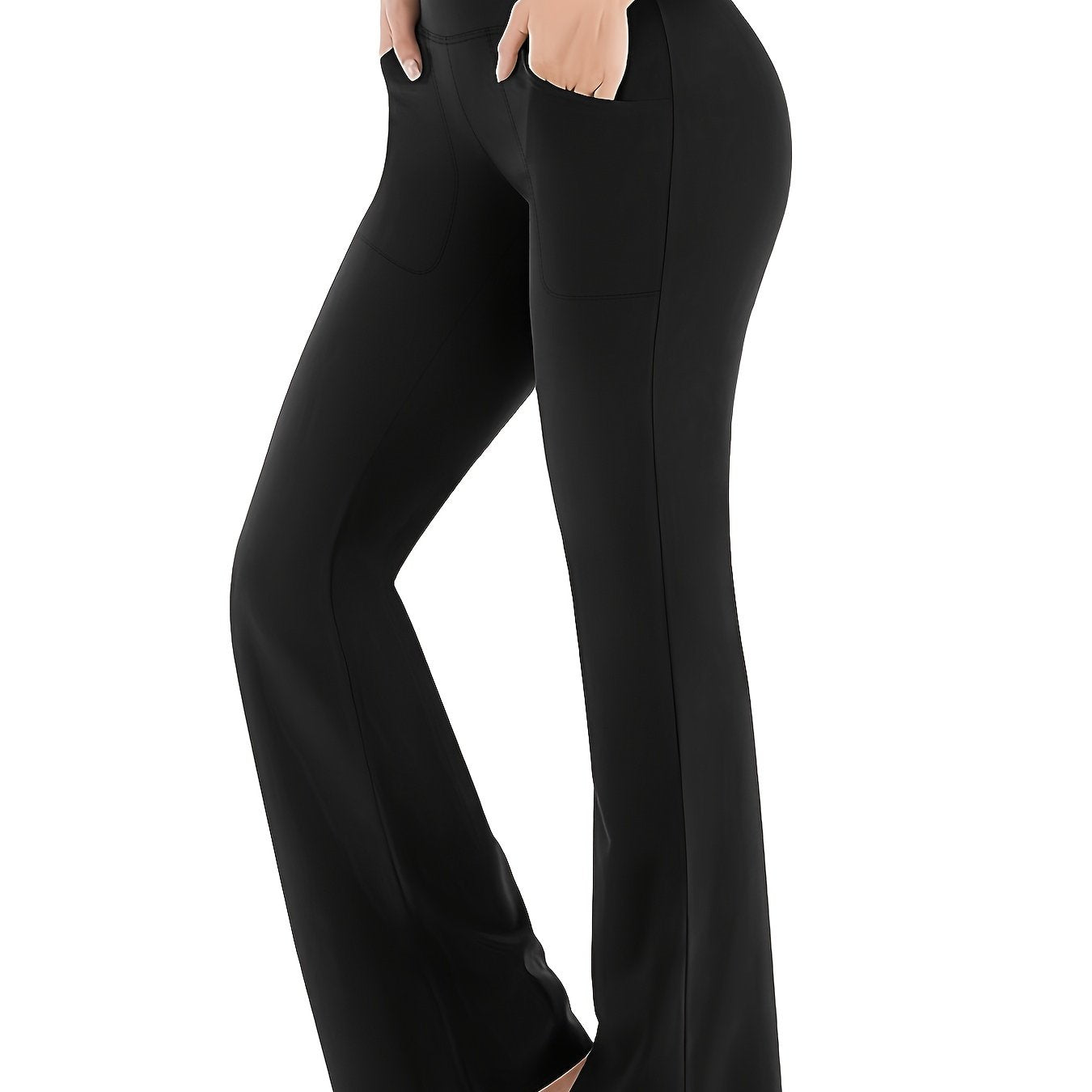 Bootcut Yoga Pants With Pockets For Women Running Workout Flare Leggings