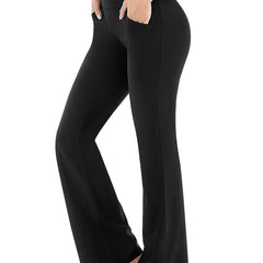 Bootcut Yoga Pants With Pockets For Women Running Workout Flare Leggings