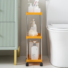 3 Tier Rolling Cart Slim Storage Cart With Wheels