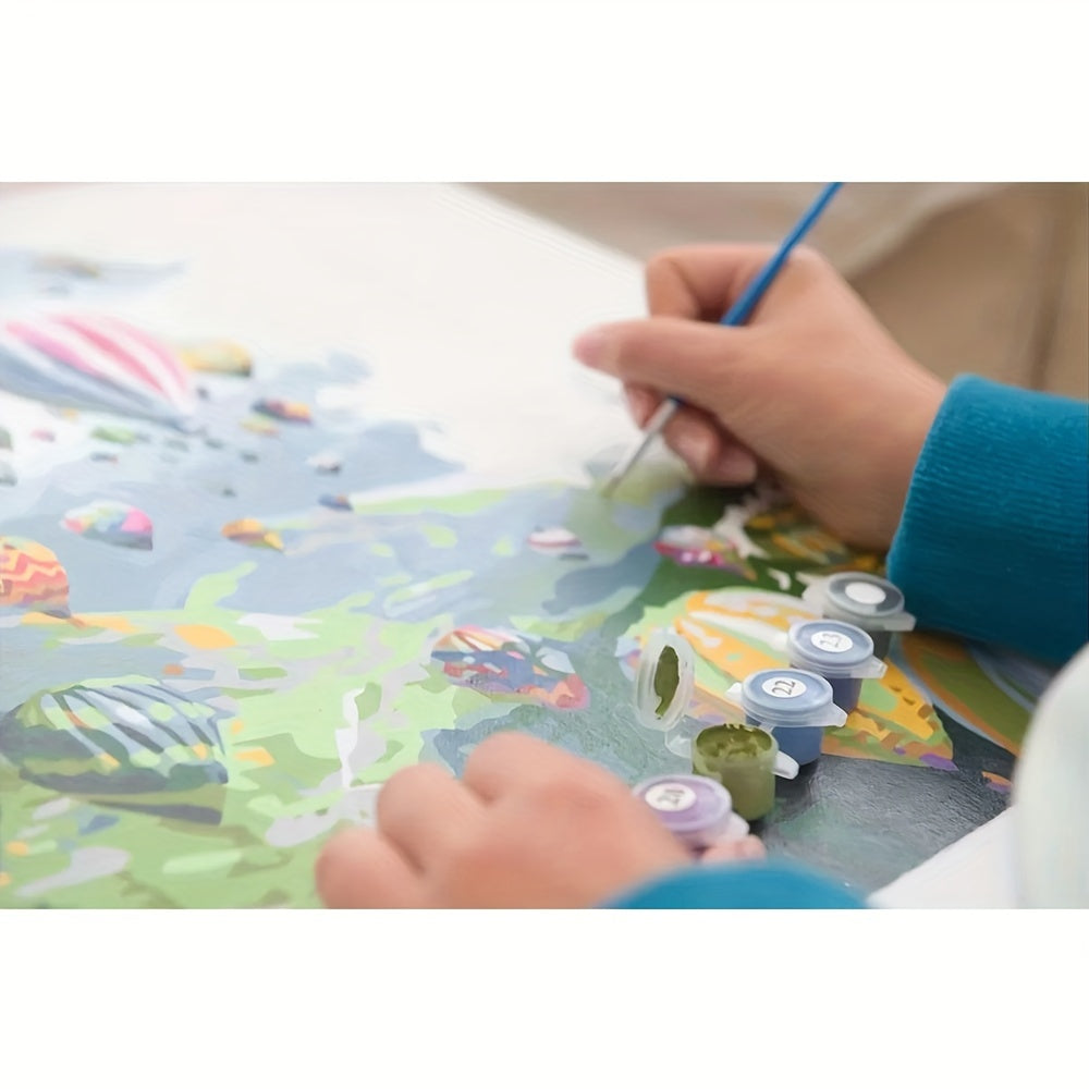 Acrylic Paint By Numbers For Adults with Frame - DIY Painting Kit - 40x50 cm