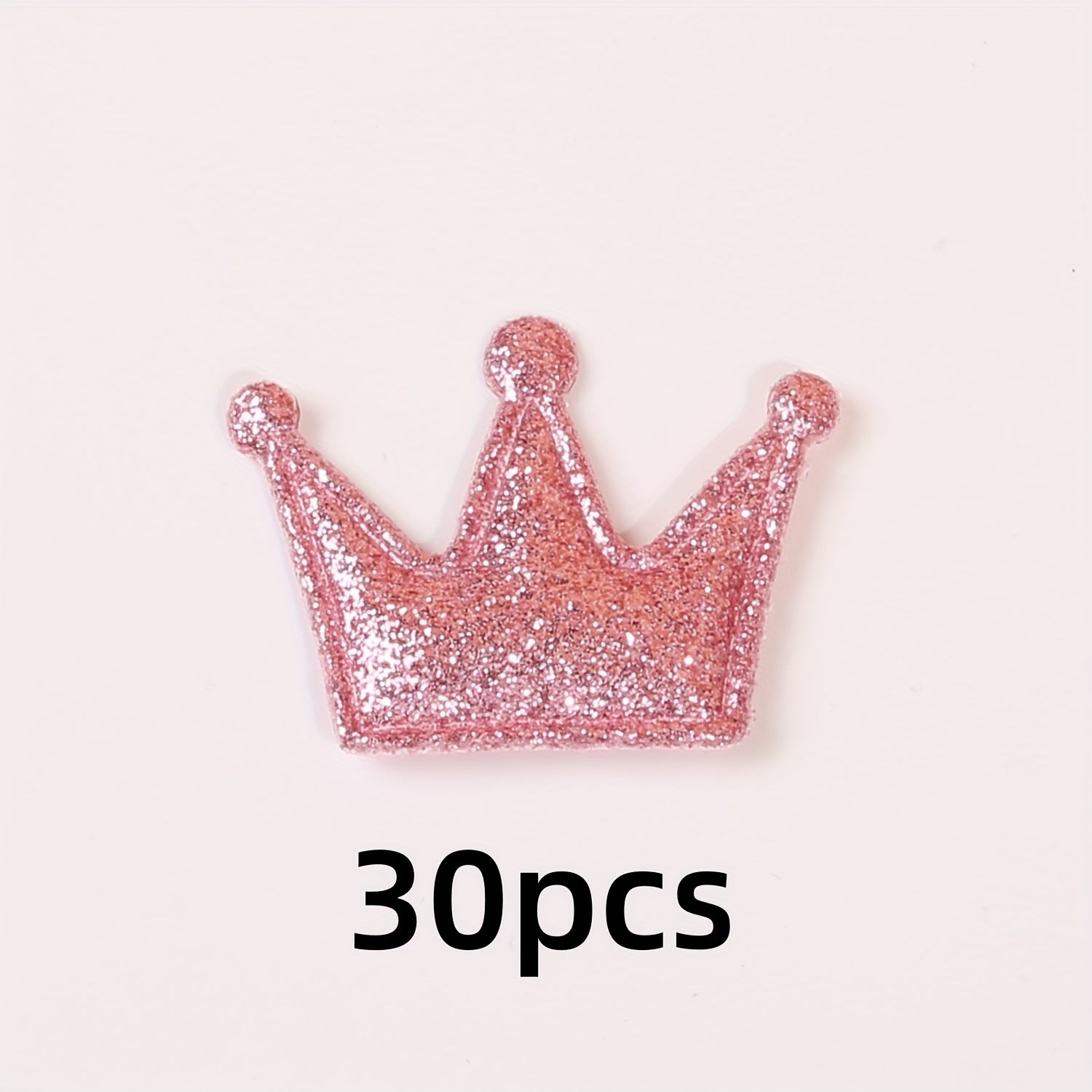30pcs Glitter Sequin Accessory Set for DIY Hair Clothes Shoes - No Clips