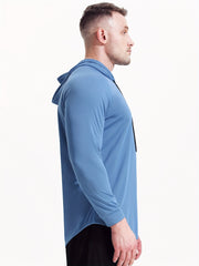 Men's Loose Sports Hoodie Dry Hooded Sweater for Basketball Running