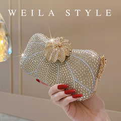 Rhinestone Evening Clutch Handbag for Weddings