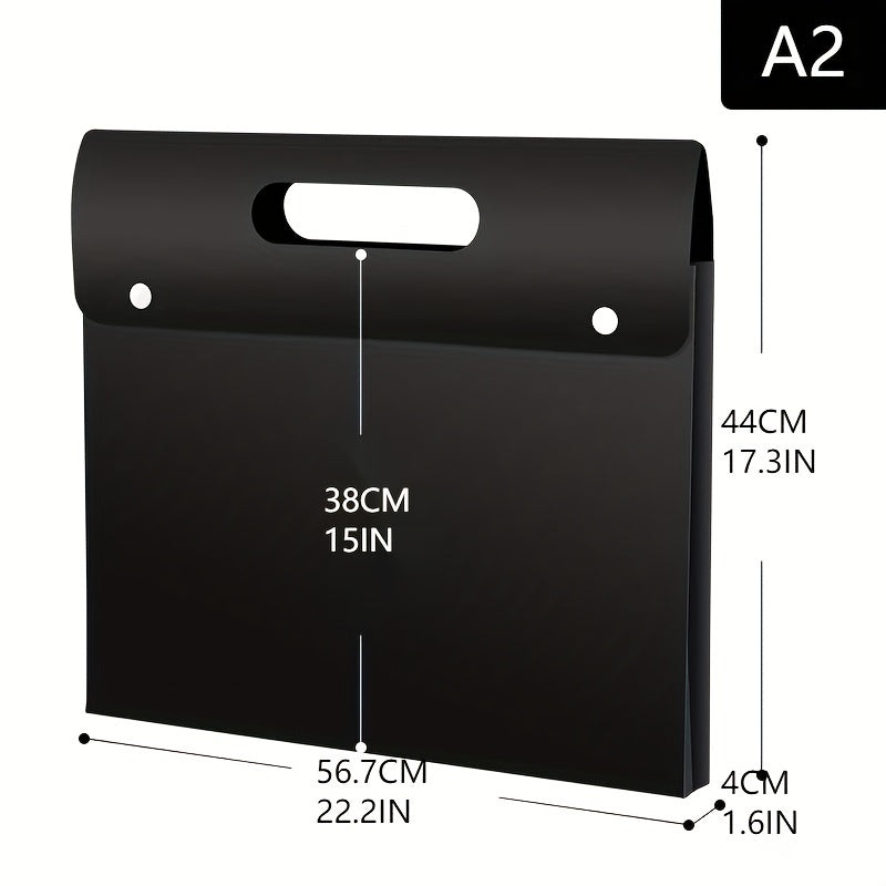 Colorful Transparent File Folder A2 A3 A4 Plastic Portable Folder