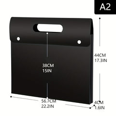 Colorful Transparent File Folder A2 A3 A4 Plastic Portable Folder