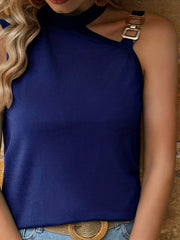 Sexy Asymmetrical Tank Top for Women's Summer Clothing