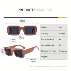 Y2K Square Sunglasses for Women Men UV400