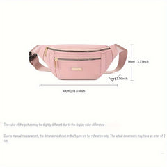 Unisex Laser Waistpack Bright Leather Crossbody Bag