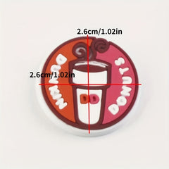 16pcs Food Themed Shoe Charms DIY Pins for Shoes