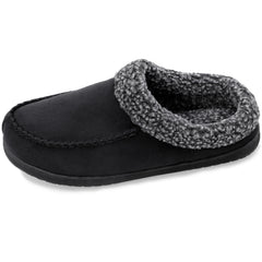 Men's Cozy Plush Lined House Shoes Anti-Skid Slip-On Indoor Bedroom Slippers