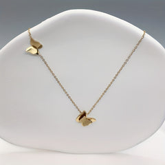 1pc Stainless Steel Butterfly Necklace Birthday Christmas