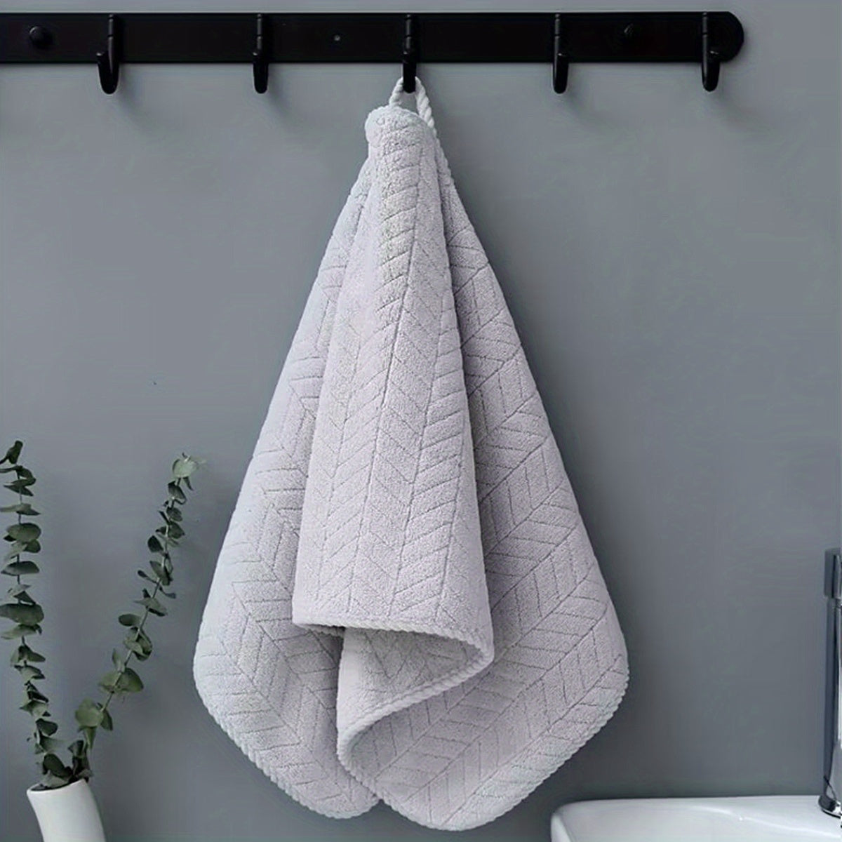 Soft Hand Towel for Home Bathroom Absorbent Plain Towel