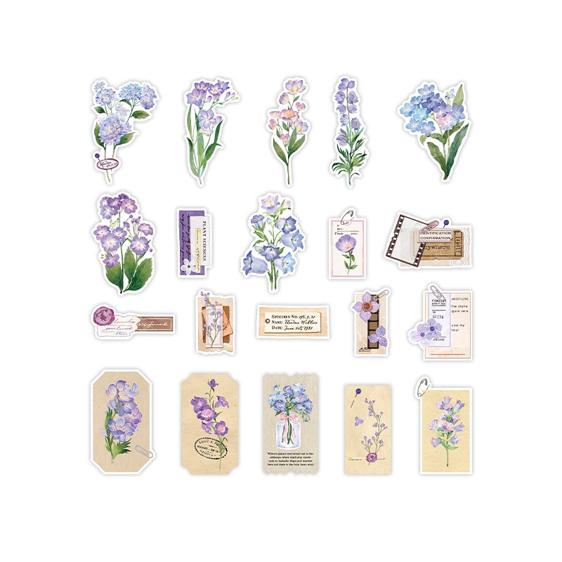 20pcs Special Paper Bouquet Love Series Sticker Pack - Non adhesive