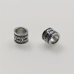 10PC Vintage Round Dreadlock Separator Beads DIY Jewelry Accessories