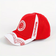 Unisex Sunshade Adjustable Baseball Cap With Letter Embroidered