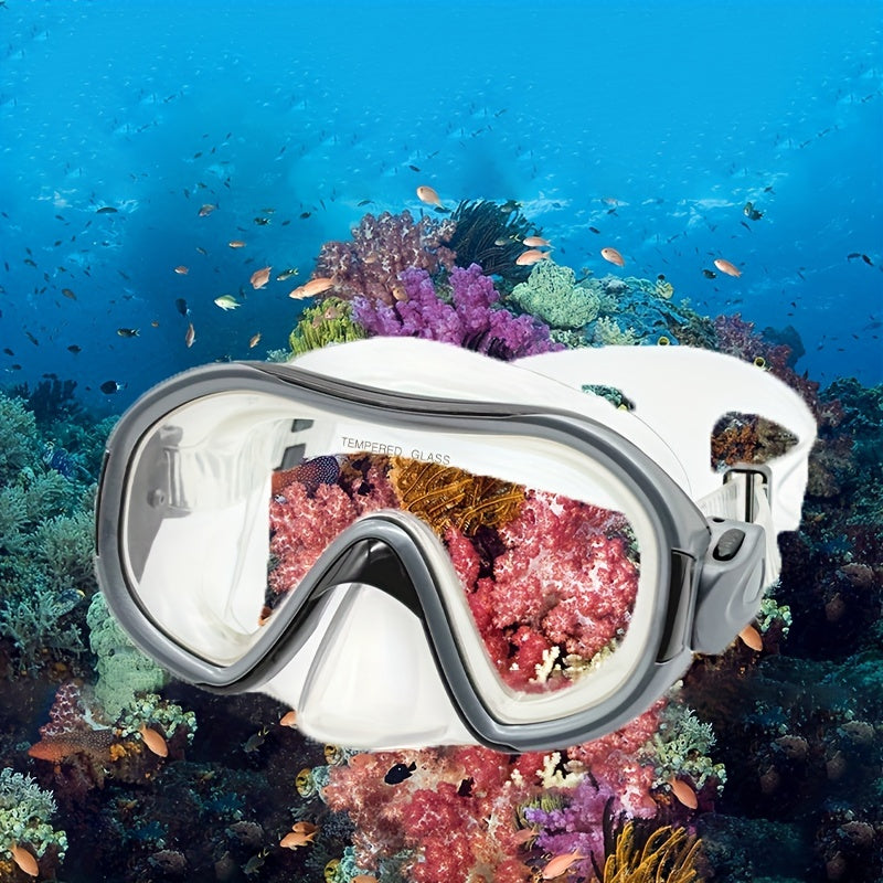 Waterproof Anti-fog Diving Goggles Large Frame PC Glass Mask