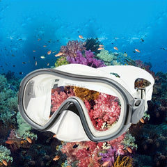 Waterproof Anti-fog Diving Goggles Large Frame PC Glass Mask