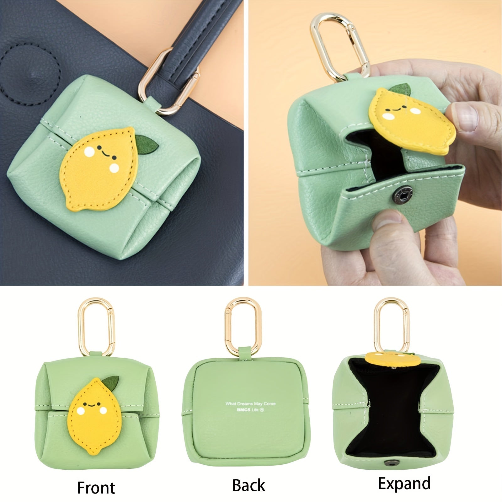 Kids Small Storage Bag With Hook Clip, Coin Purse For Girls