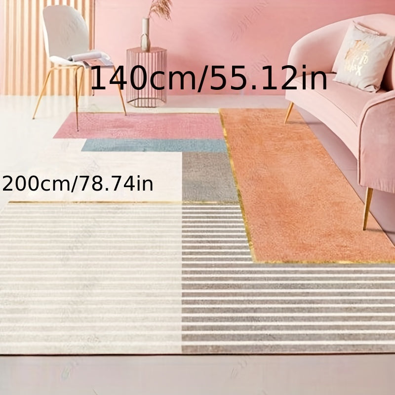 Abstract Modern Nordic Area Rugs Geometric Pattern Indoor Mat