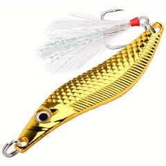 Metal VIB Leech Spinners Spoon Lures for Big Fish