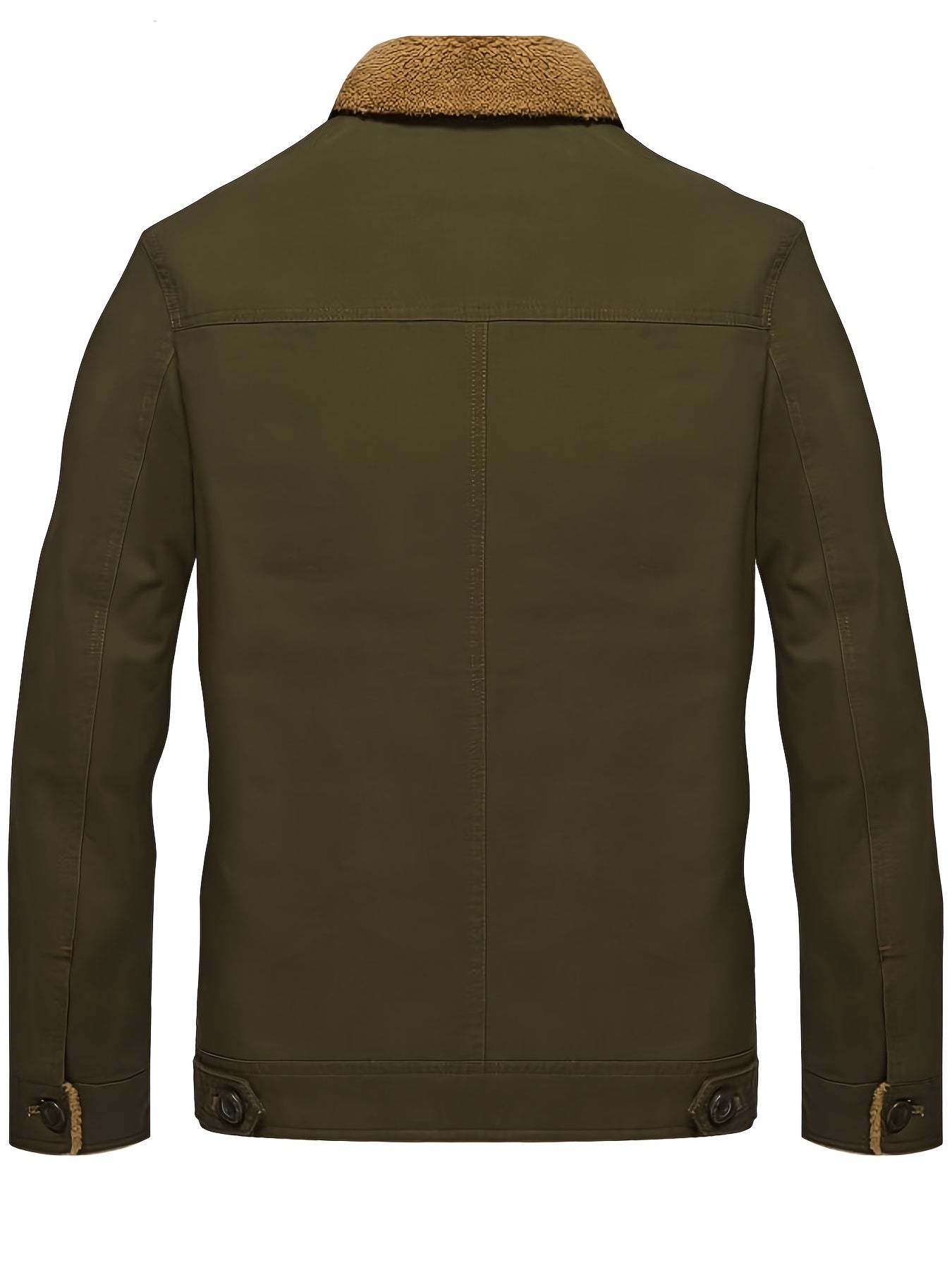 Men's Warm Fleece Cotton Biker Jacket Coat